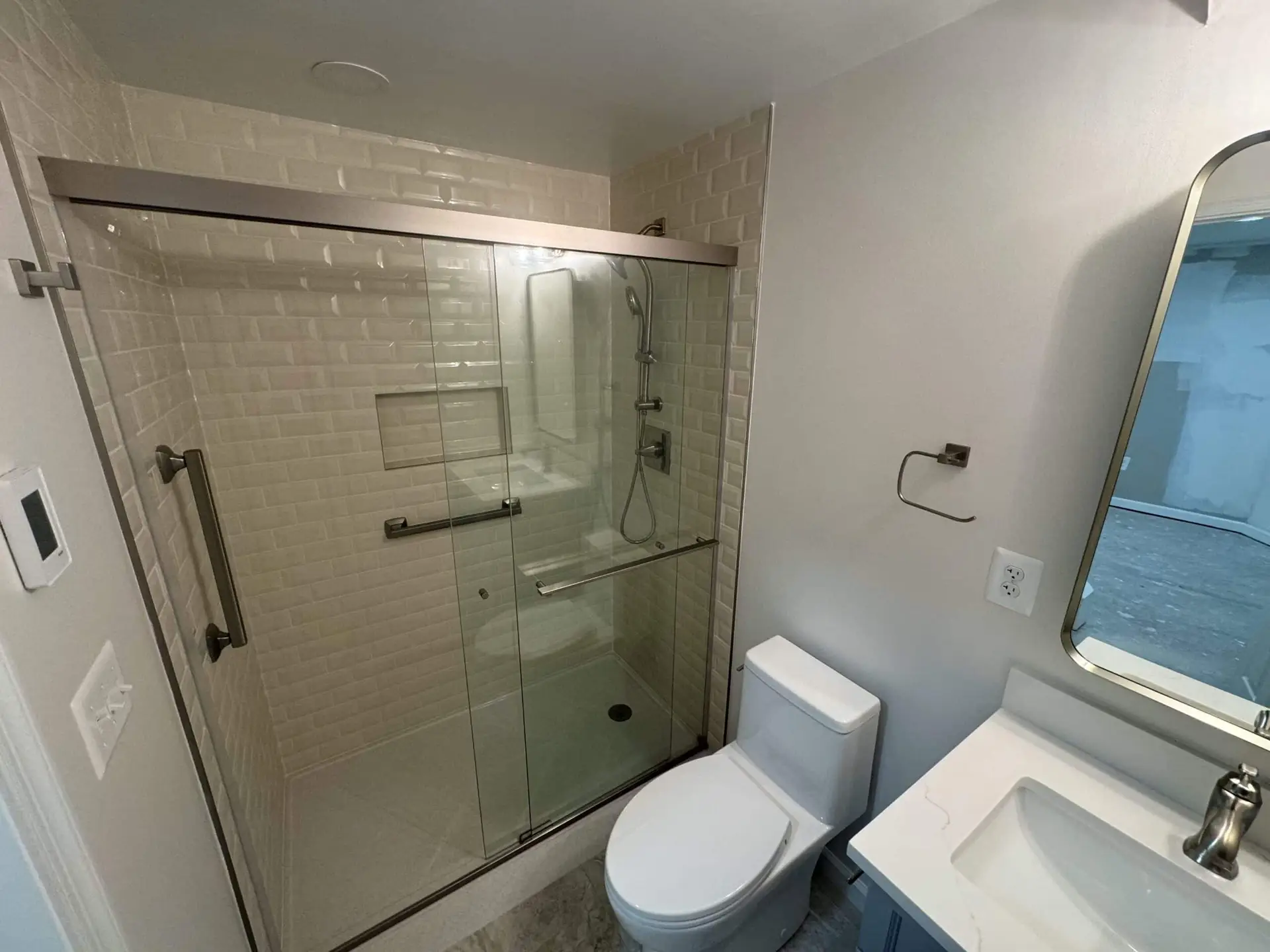 Basement Bathroom Addition Millersville MD After