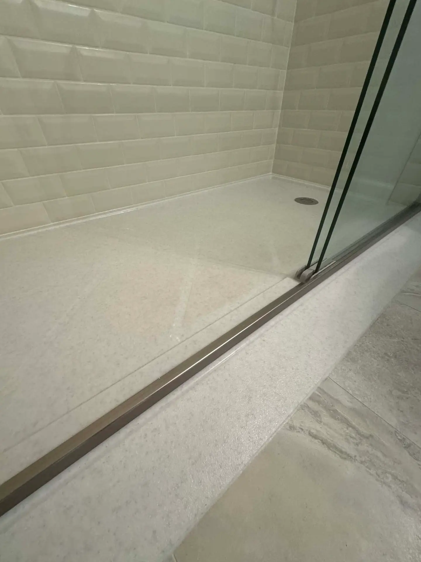 Bathroom Addition Remodel Curbless Tile Shower Millersville MD