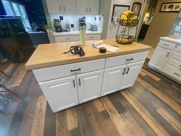 Before kitchen and countertops replacement