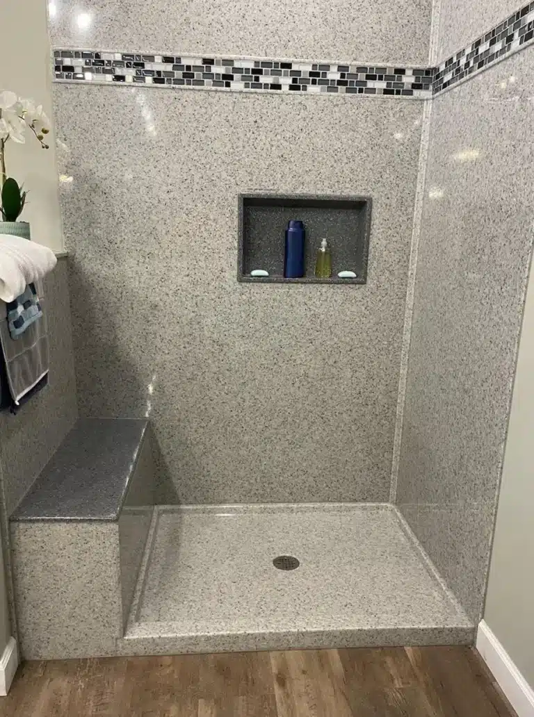 Onyx shower walls and base