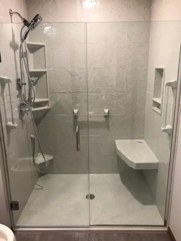 Onyx shower walls and base