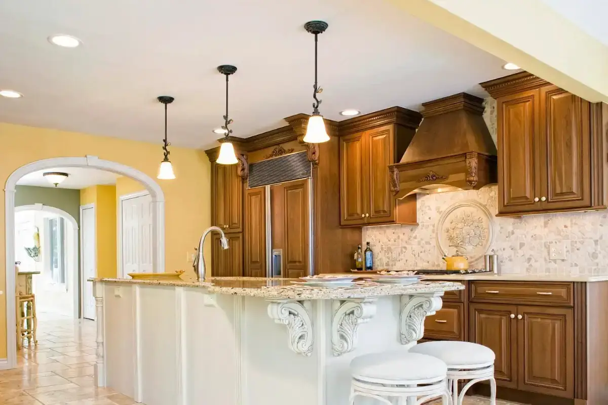 Custom cabinet kitchen remodel near Broening Highway in Baltimore Highlands